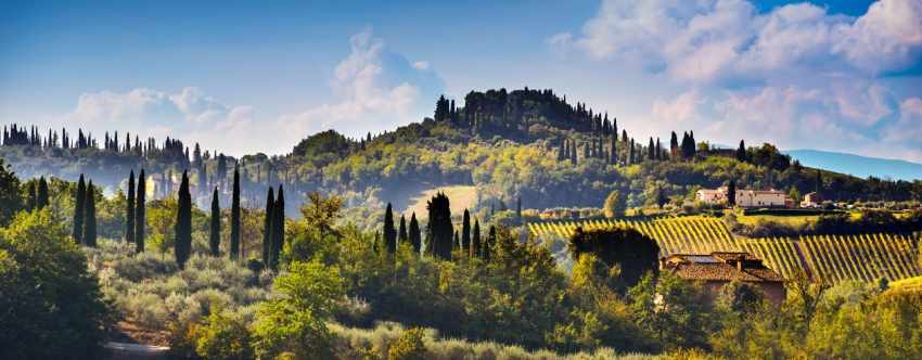 Het landschap en de natuur van Italië