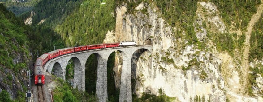 Die Landschaft in der Schweiz