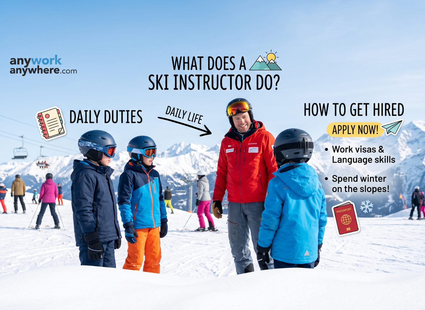 Work as a ski instructor (7)
